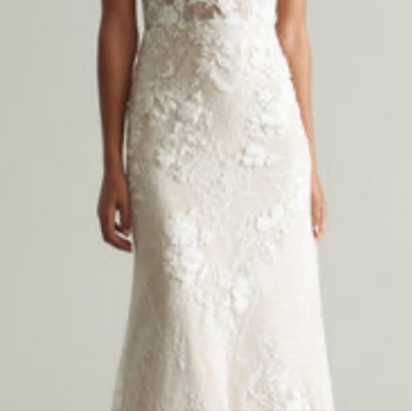 Claremont wedding gown by Bhldn (Anthropologie), size 2, lace - Picture 5 of 8